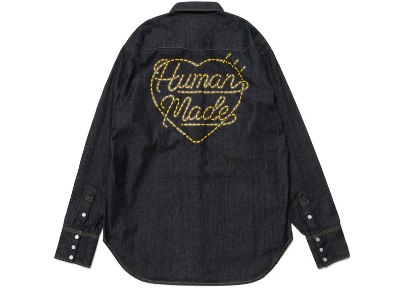 Human Made Human Made Denim Western Shirt Black Indigo outlook