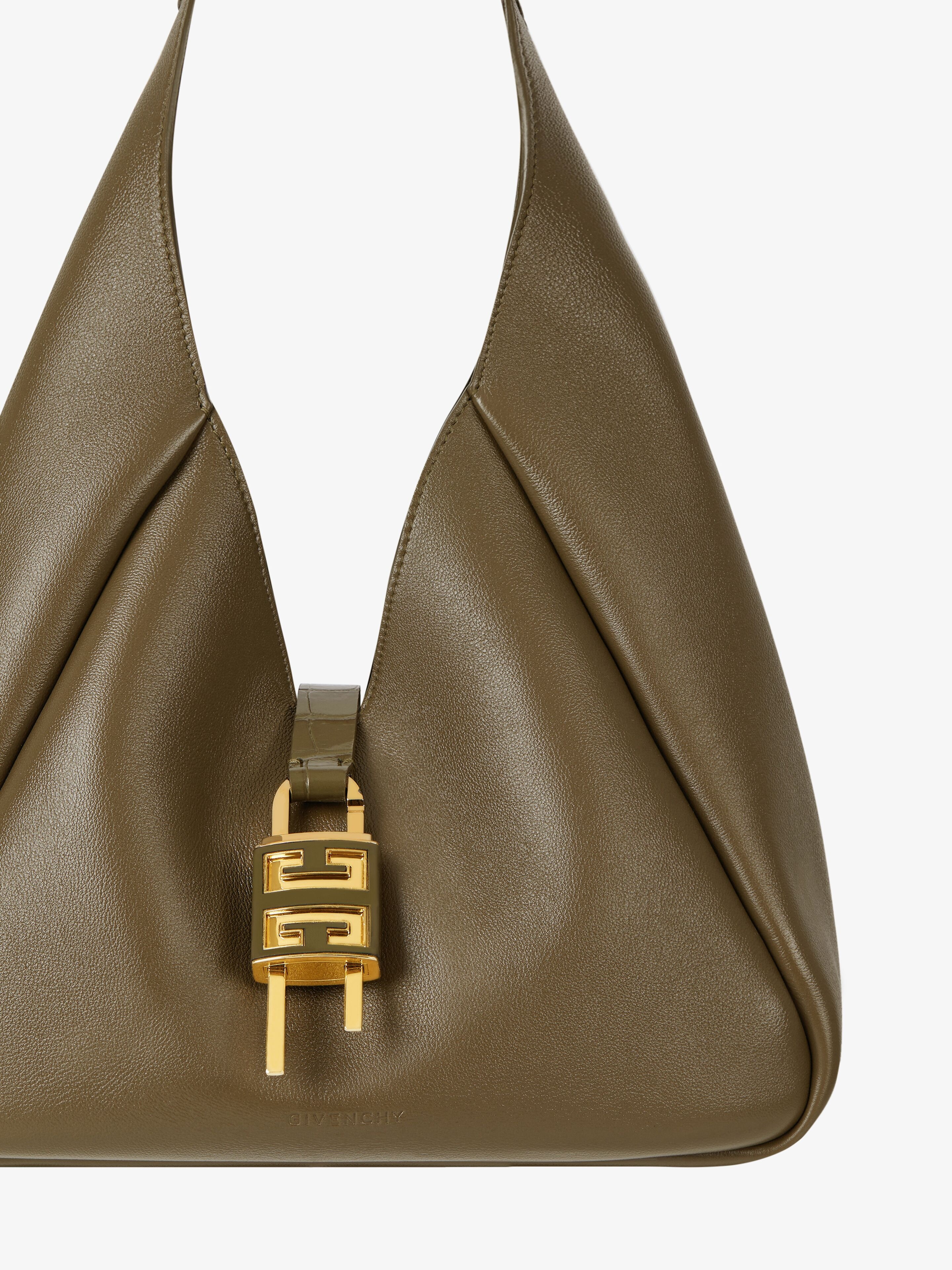 MEDIUM G-HOBO BAG IN GRAINED LEATHER - 7