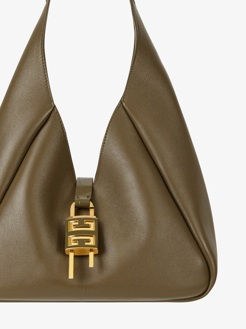 MEDIUM G-HOBO BAG IN GRAINED LEATHER 7