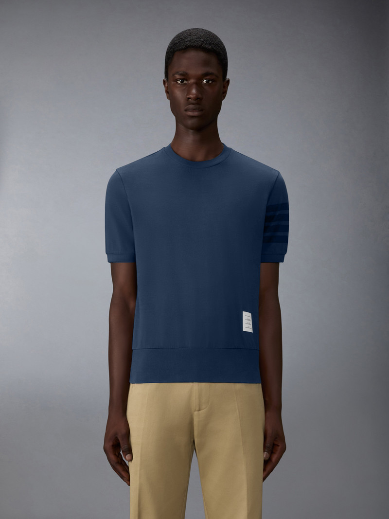 Thom Browne COTTON JERSEY 4-BAR TEE outlook