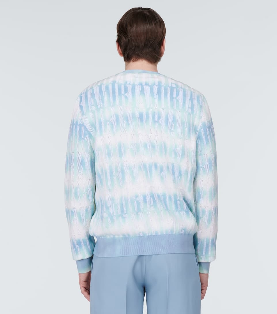 Logo cotton and cashmere-blend sweater - 4