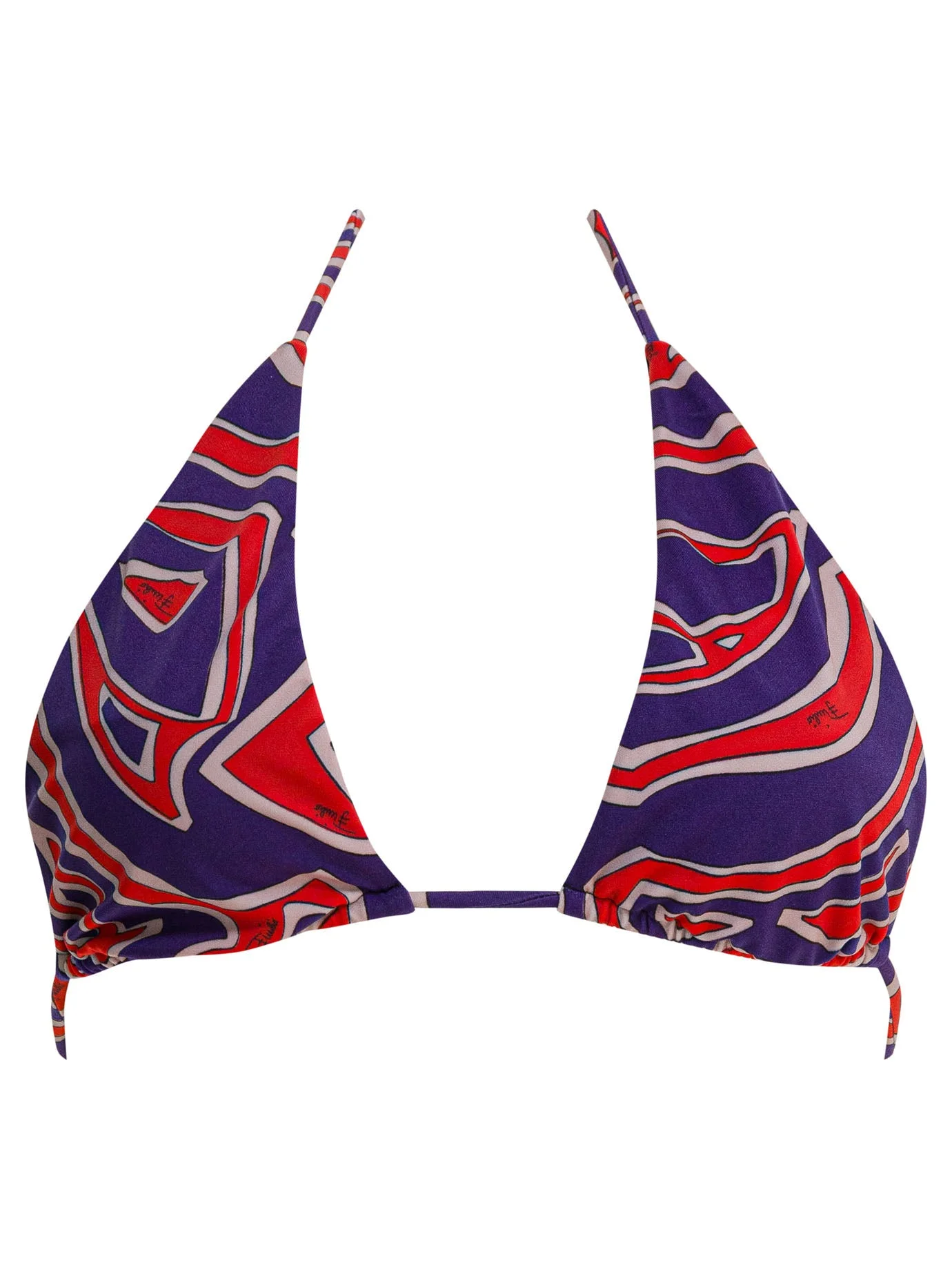 Pucci Women Triangle Bikini Top With Stamba Labirinto - 1