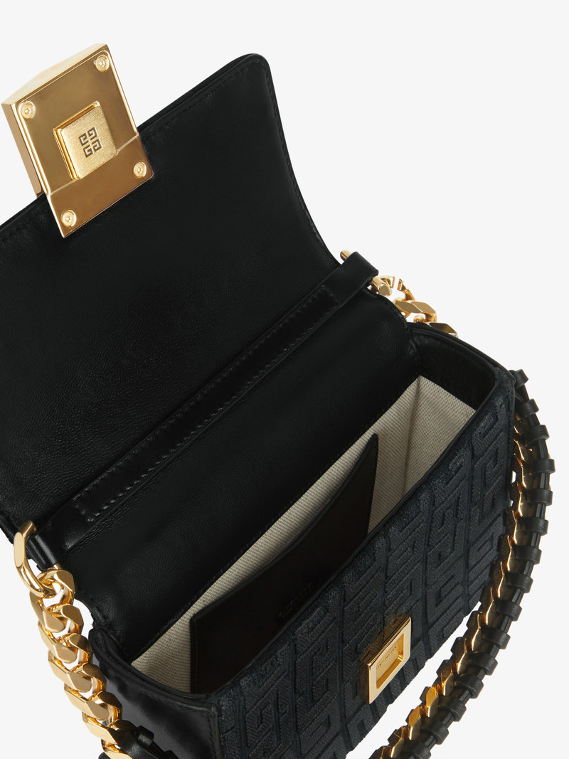 SMALL 4G BAG IN 4G EMBROIDERY WITH CHAIN 5