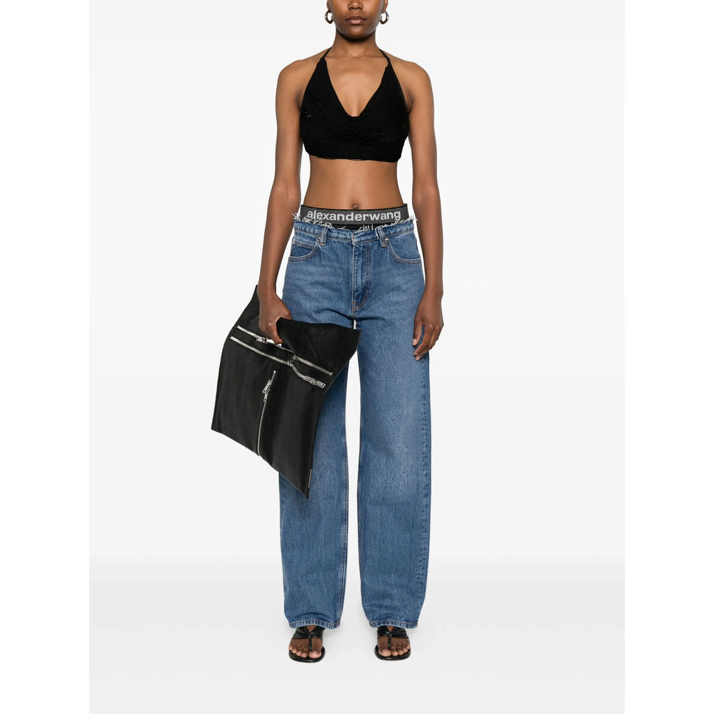 Alexander Wang Blue Denim - Straight-Leg Jeans Women - 2
