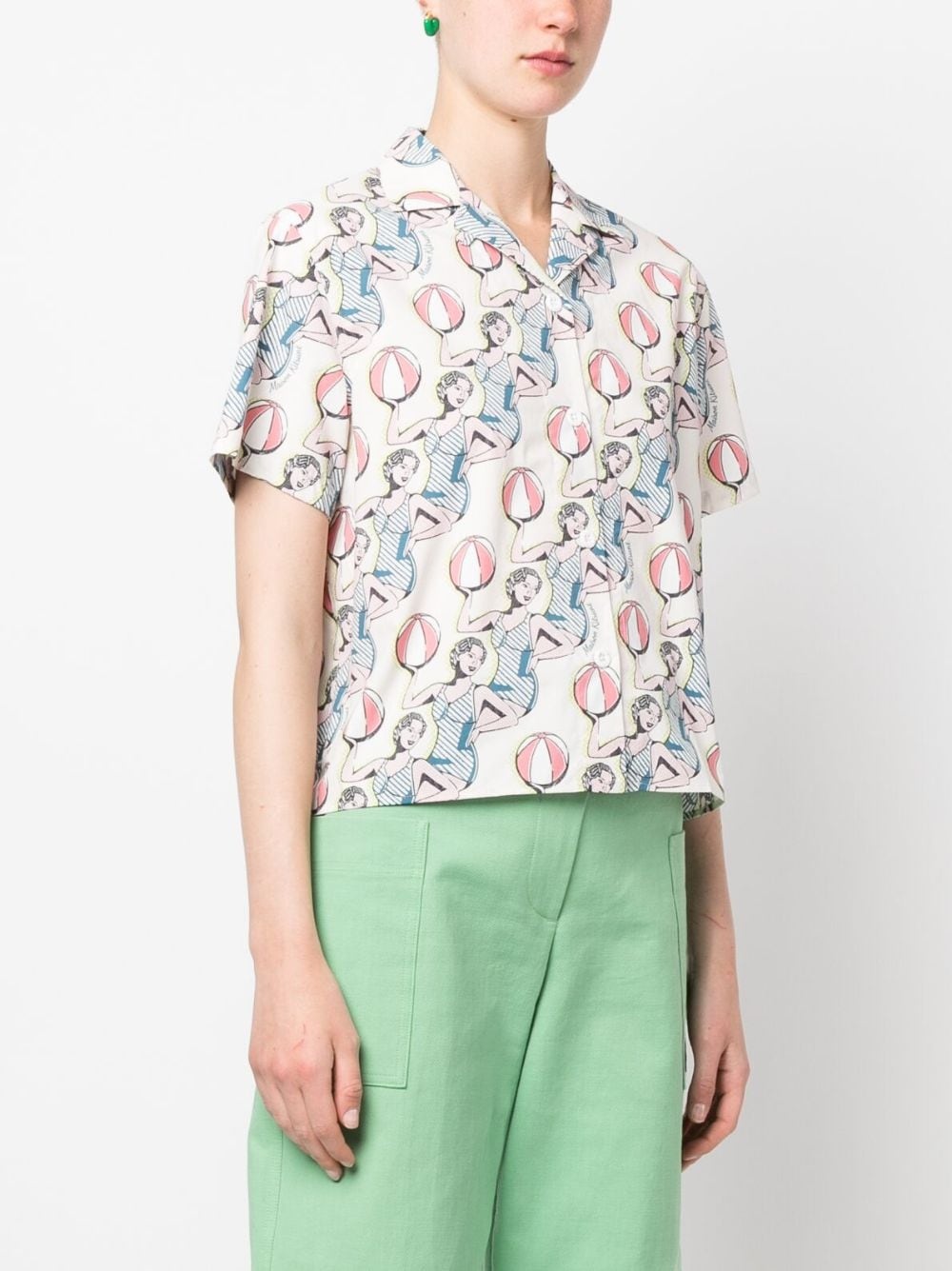 graphic-print cotton shirt - 3