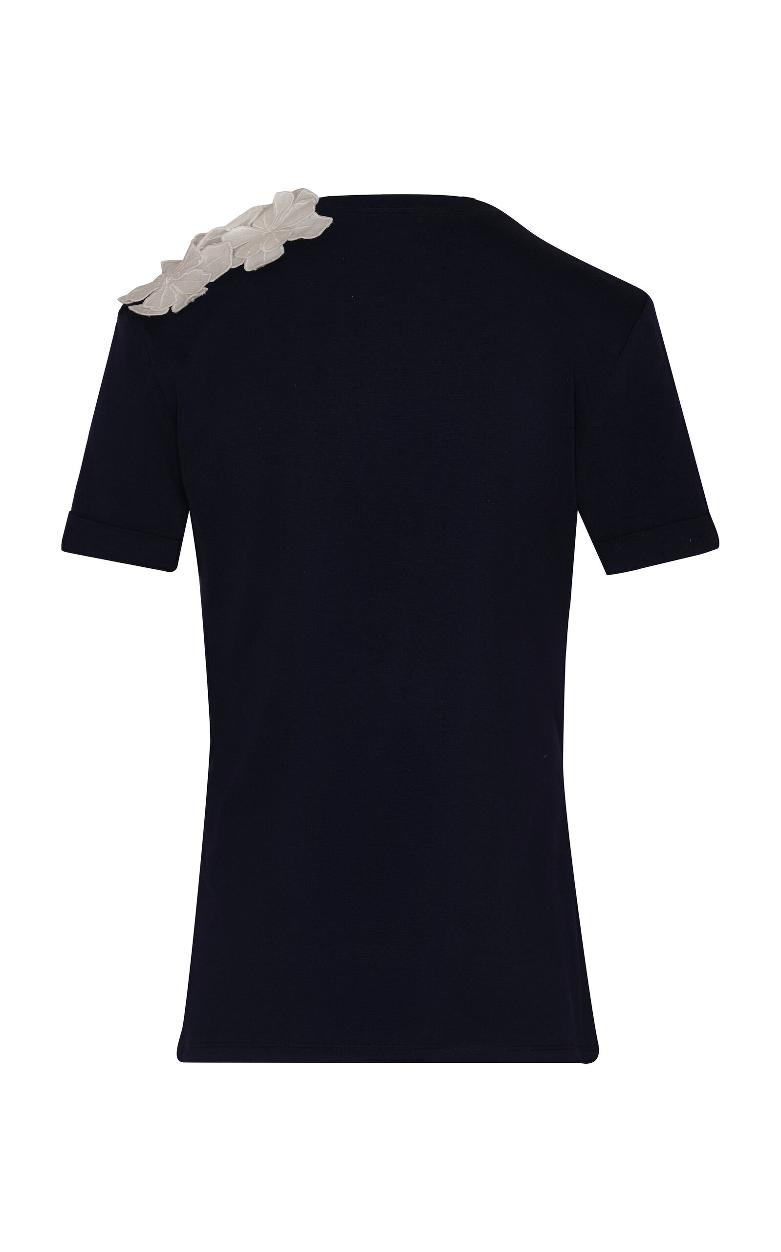 Muchos Cantos Embellished Cotton T-Shirt navy - 5