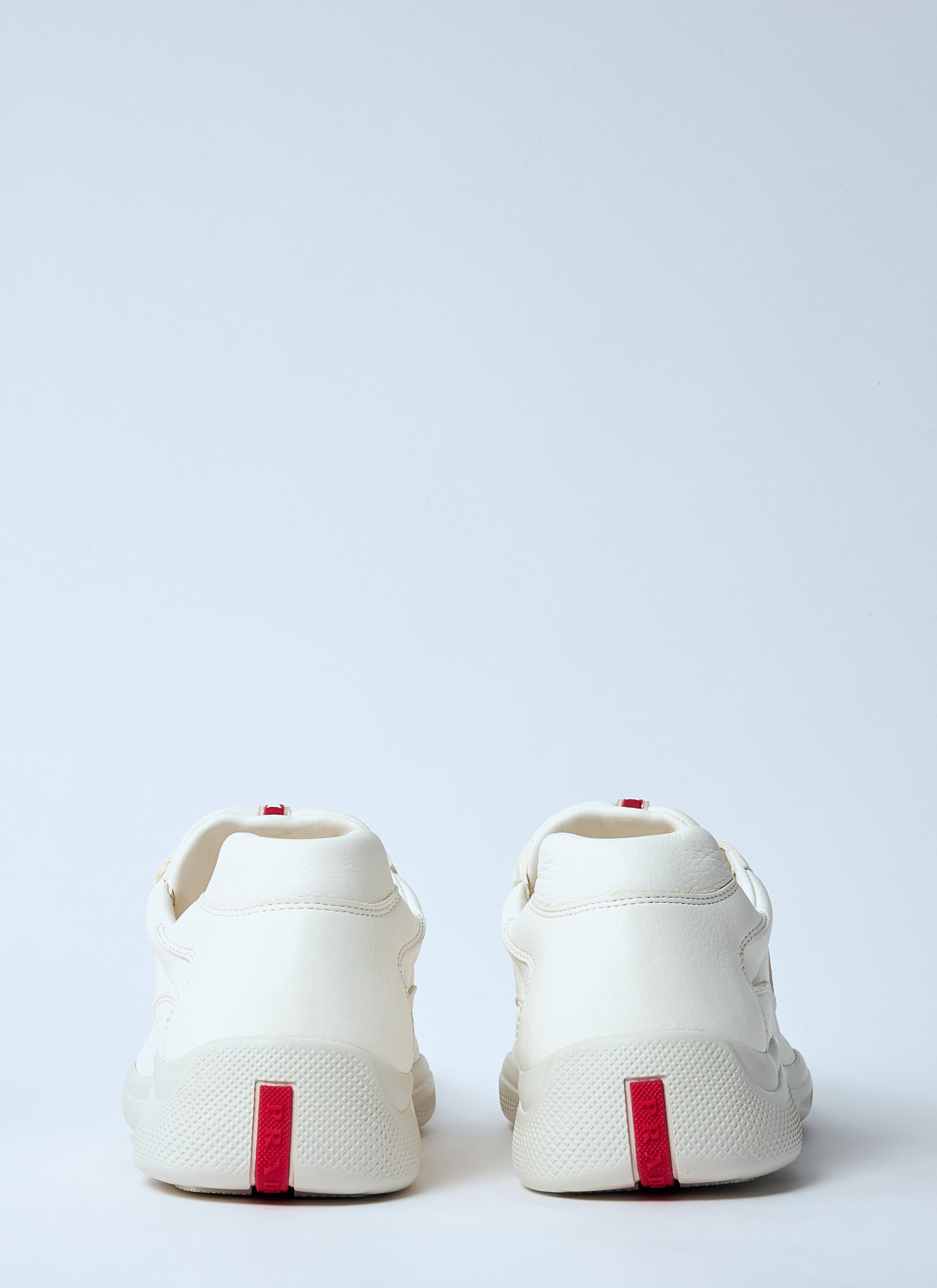 Prada Men Leather Low-Top Sneakers - 5