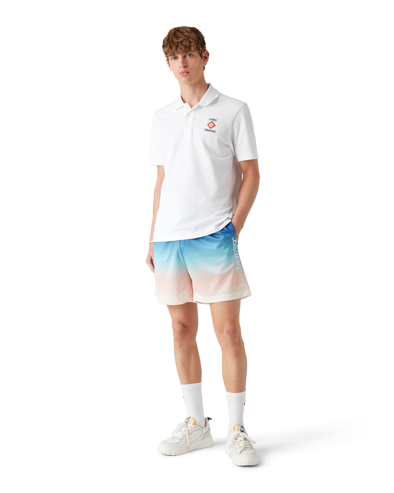 Gradient Football Shorts | Casablanca Paris - 2