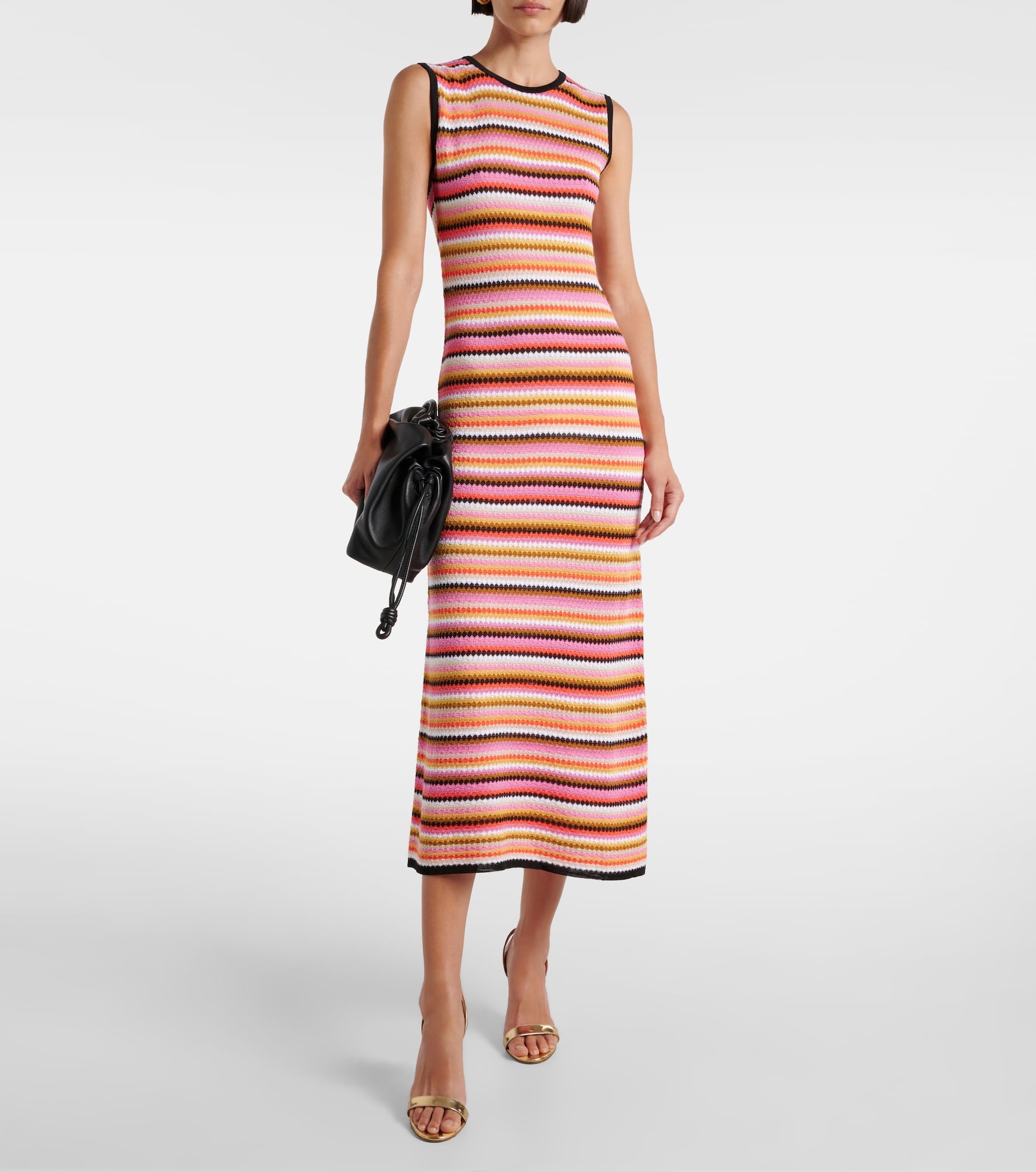 Cotton-blend midi dress - 2