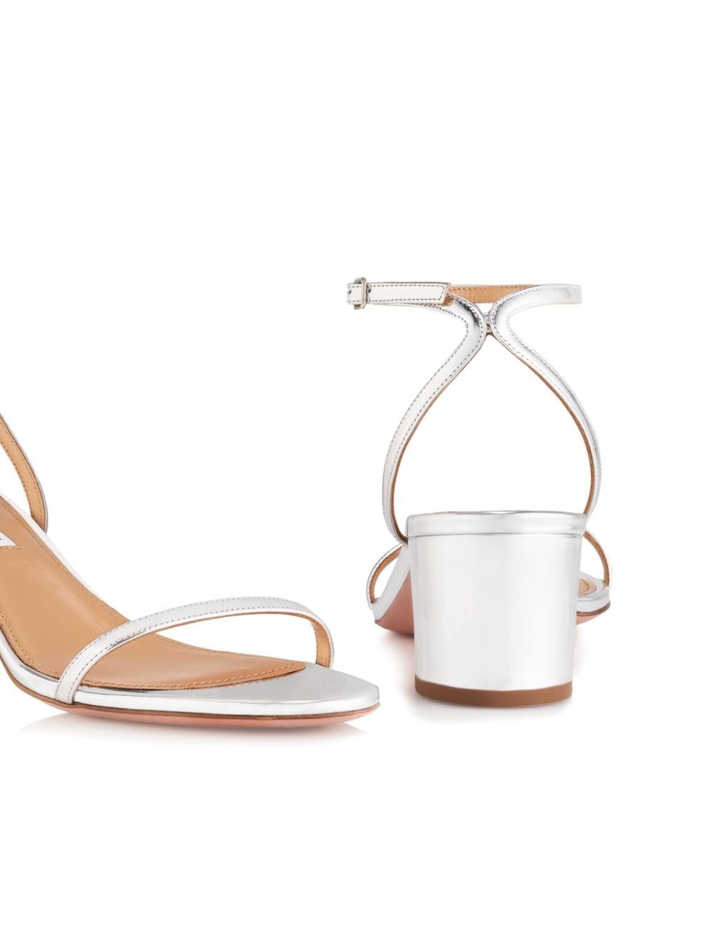 Olie 50mm metallic leather sandals - 4