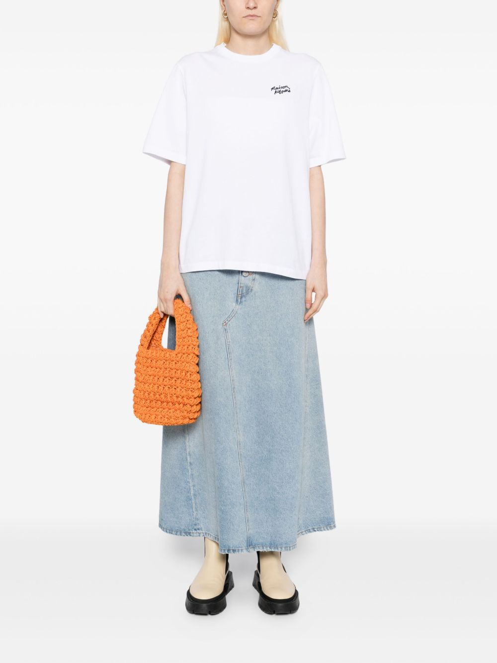 embroidered-logo cotton t-shirt - 2