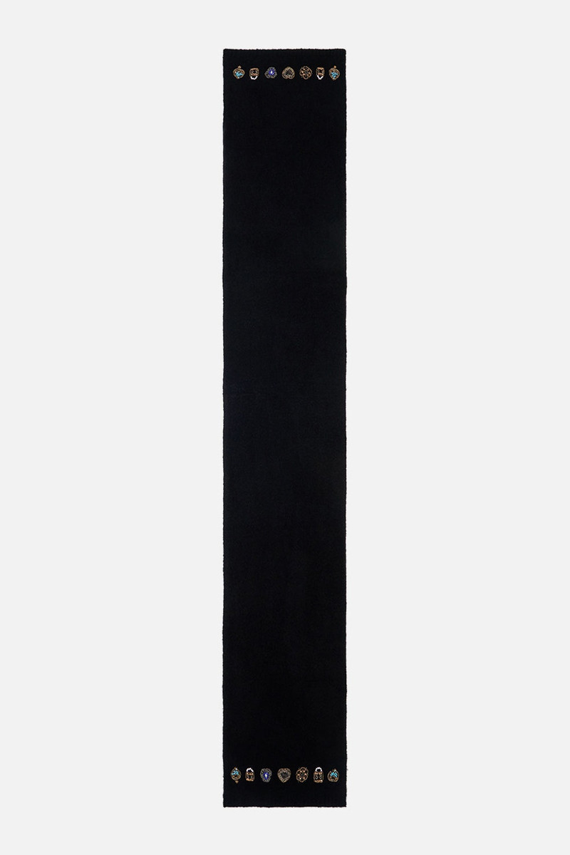 CAMILLA EMBELLISHED KNIT SCARF outlook