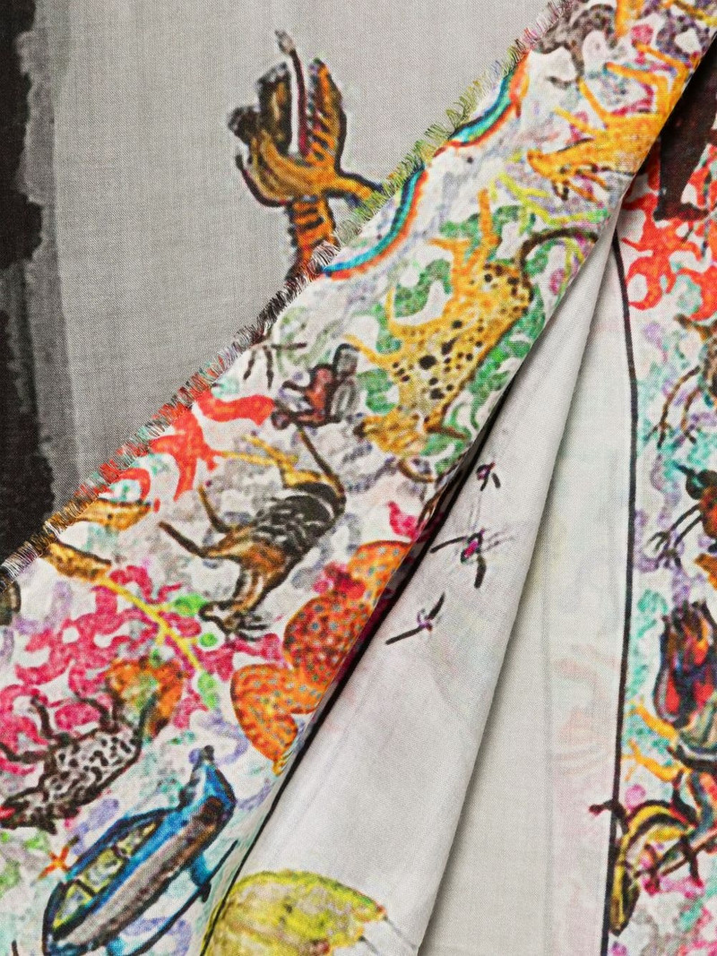 Faliero Sarti Giraffes and Zebras scarf outlook