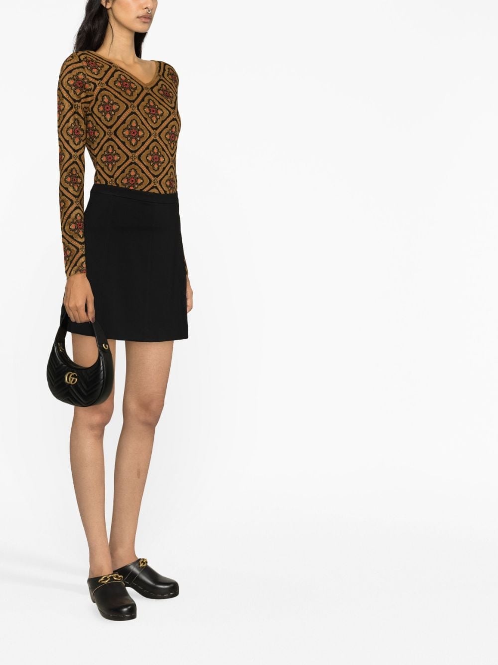long-sleeved knitted top - 4