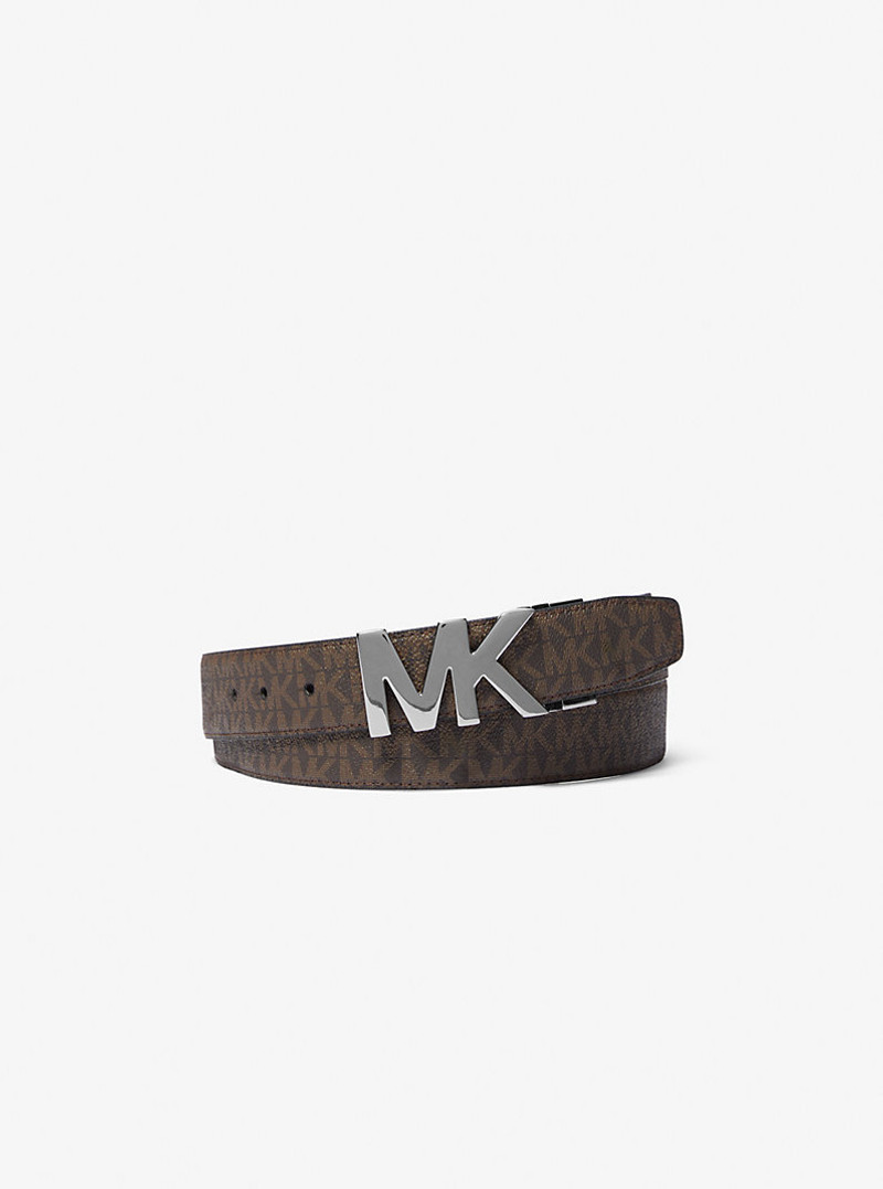 MICHAEL KORS Reversible Signature Logo and Leather Belt outlook