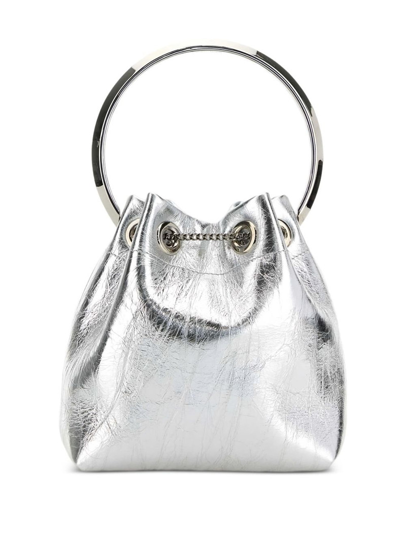 JIMMY CHOO leather bucket bag outlook