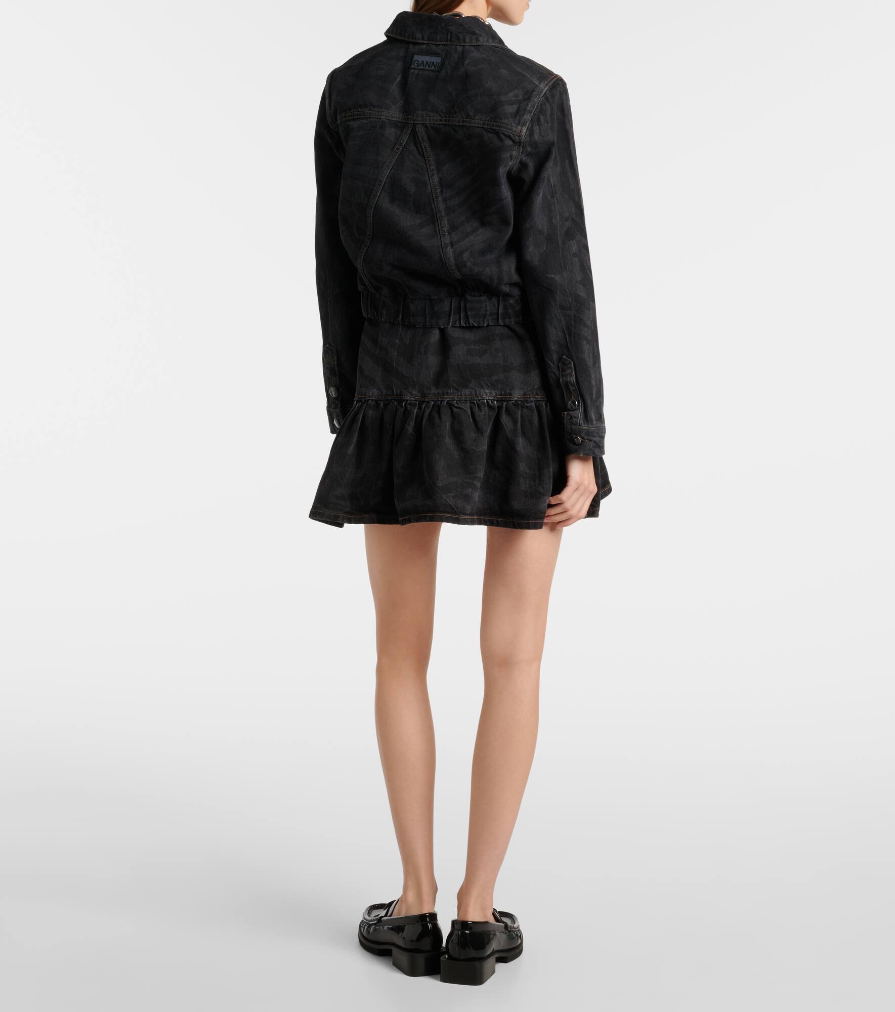 Printed denim jacket - 3