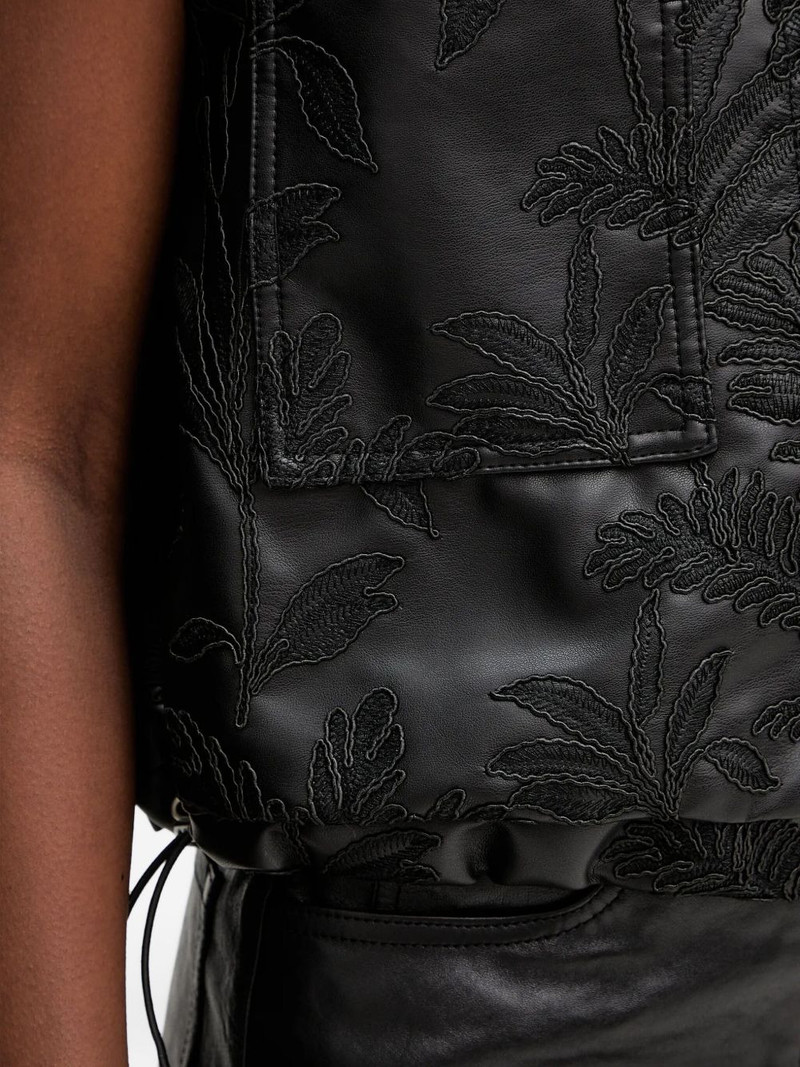 floral-embroidery gilet 5
