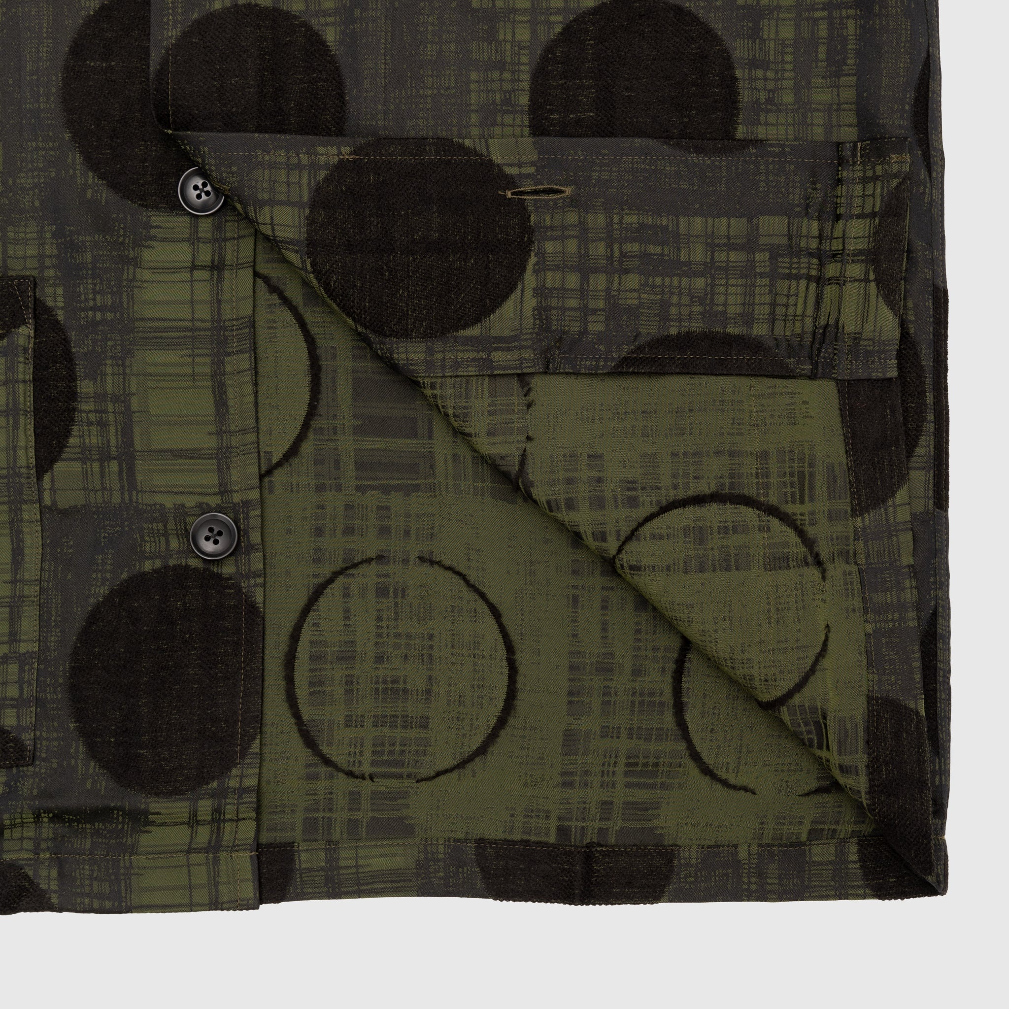 PLAID & POLKDOT JAQUARD CABANA SHIRT - 4