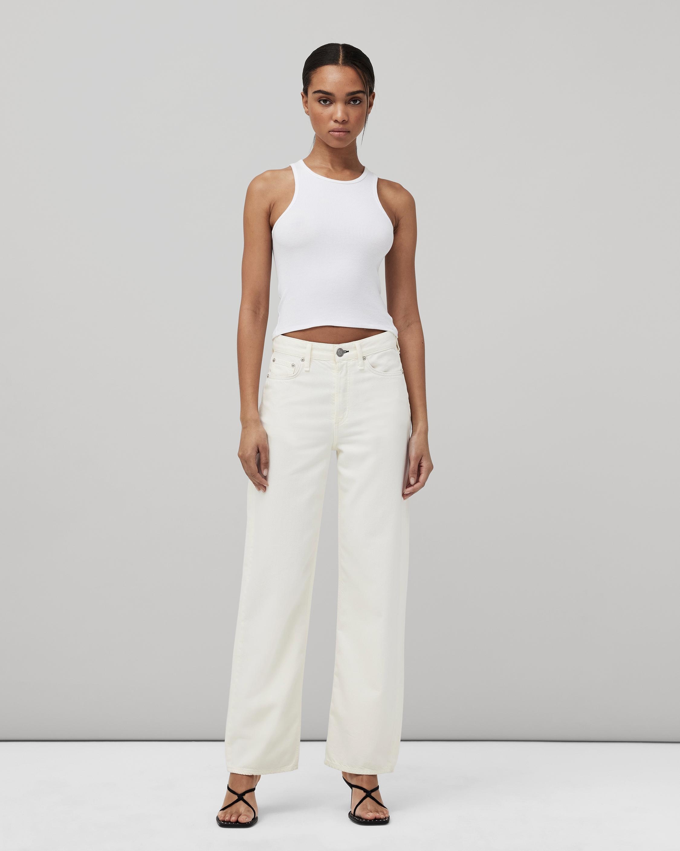 Featherweight Logan Wide Leg - Ecru
Mid-Rise Featherweight Jean - 2