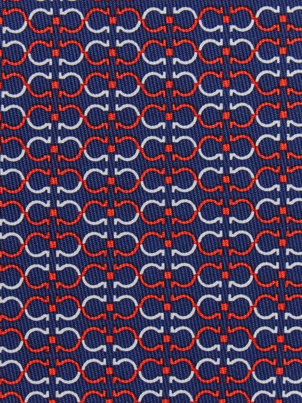 Gancini-print silk tie - 2