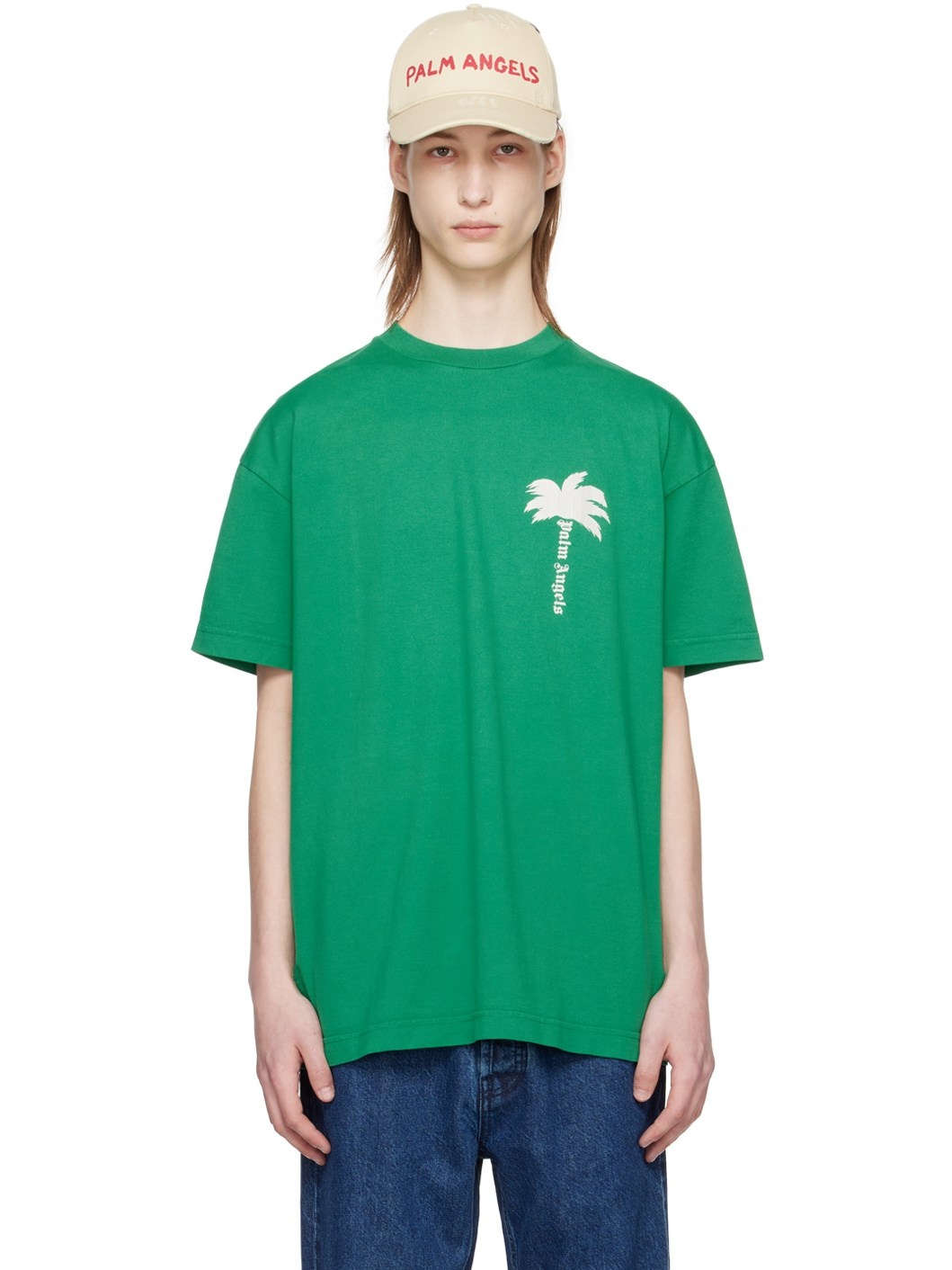 Green 'The Palm' T-Shirt - 1