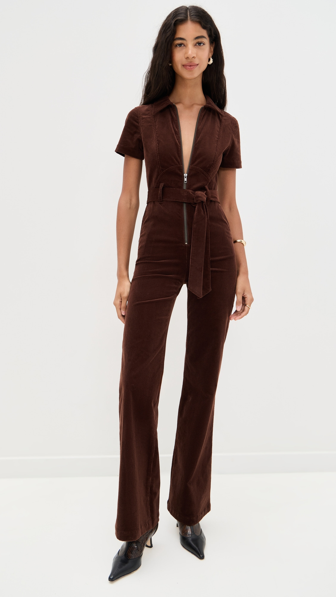 Gorgeous Corduroy Wide Leg Jumpsuit - 4