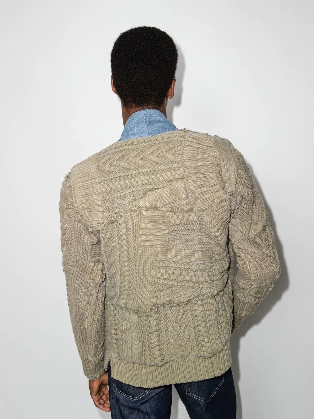 Fisherman cable-knit cardigan - 3