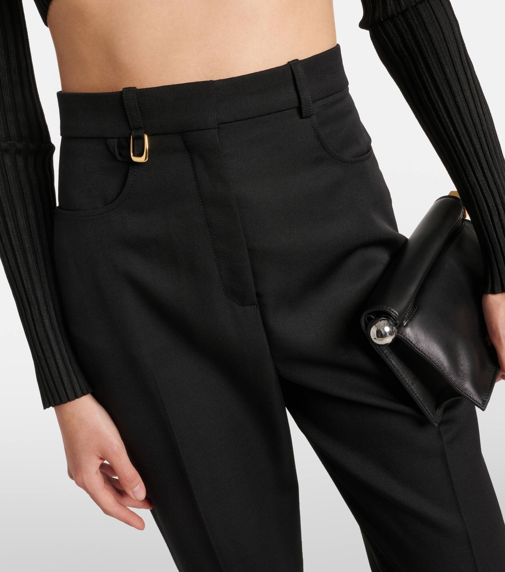 Le Pantalon Sauge wool flared pants - 4