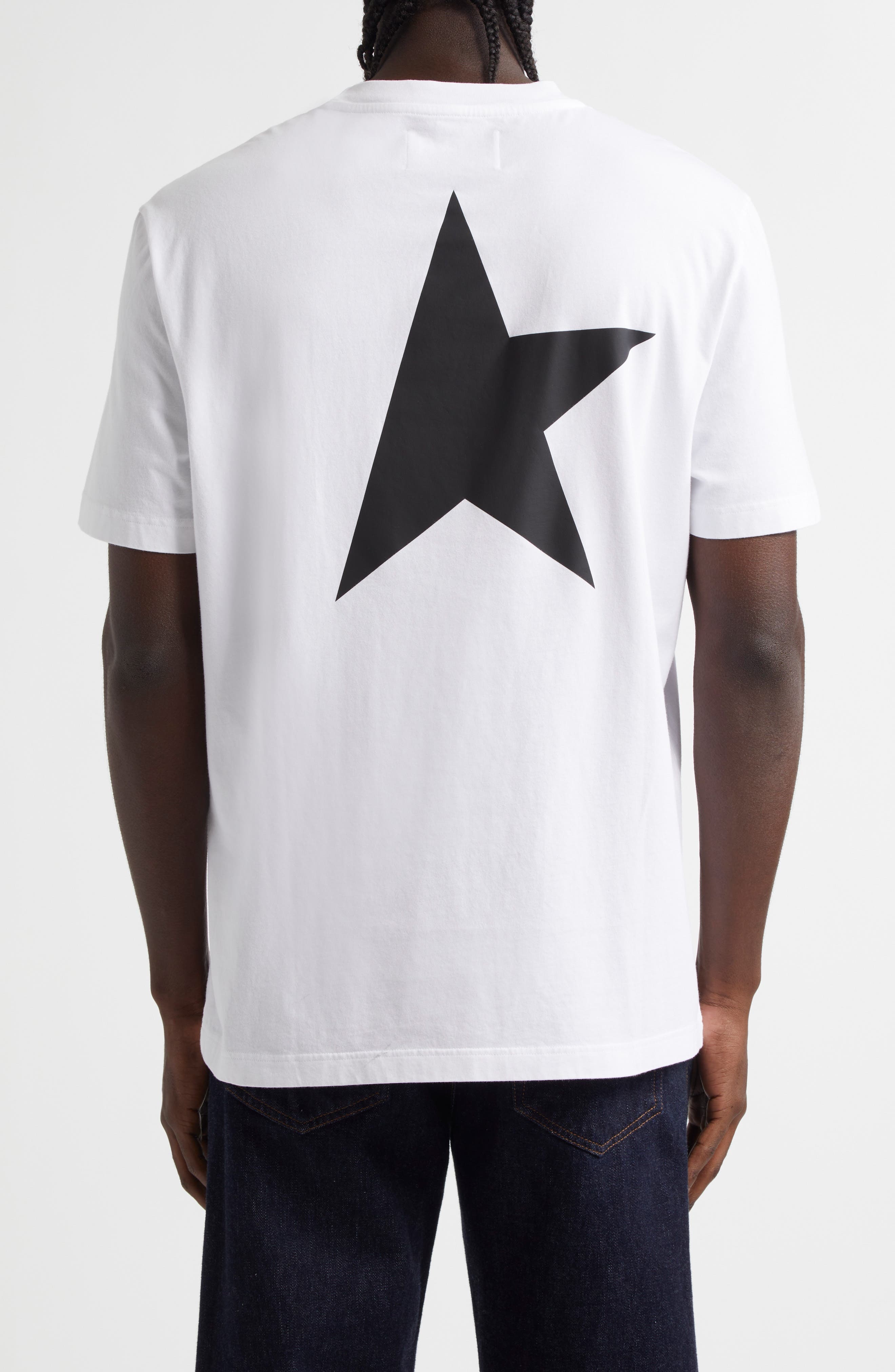 Golden Goose Star Logo Cotton Graphic T-Shirt in White/Black at Nordstrom - 2
