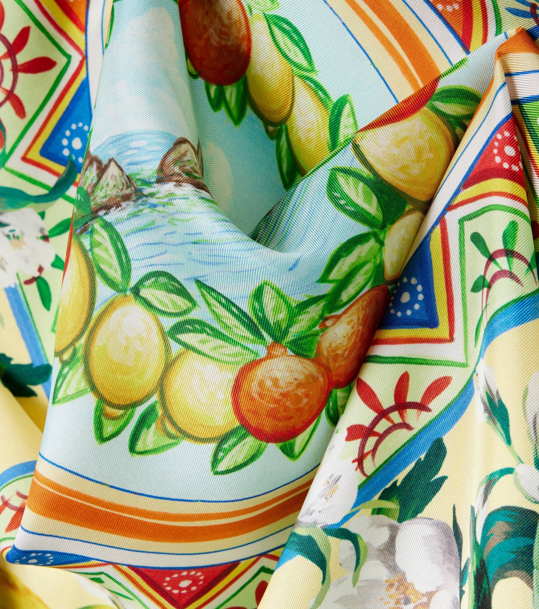 Printed silk twill scarf - 4