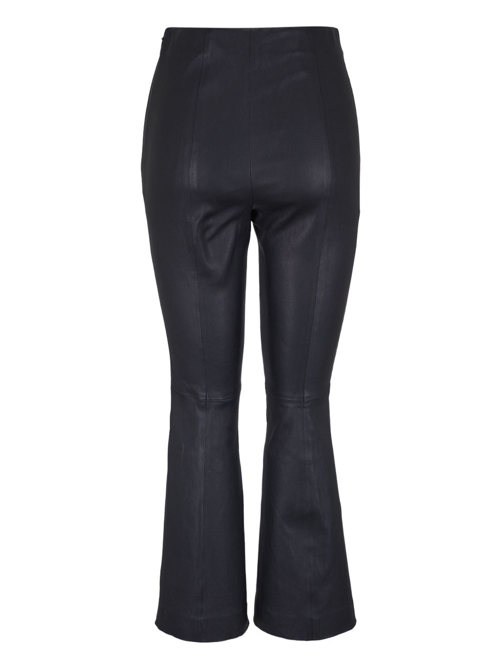 cropped leather trousers - 2