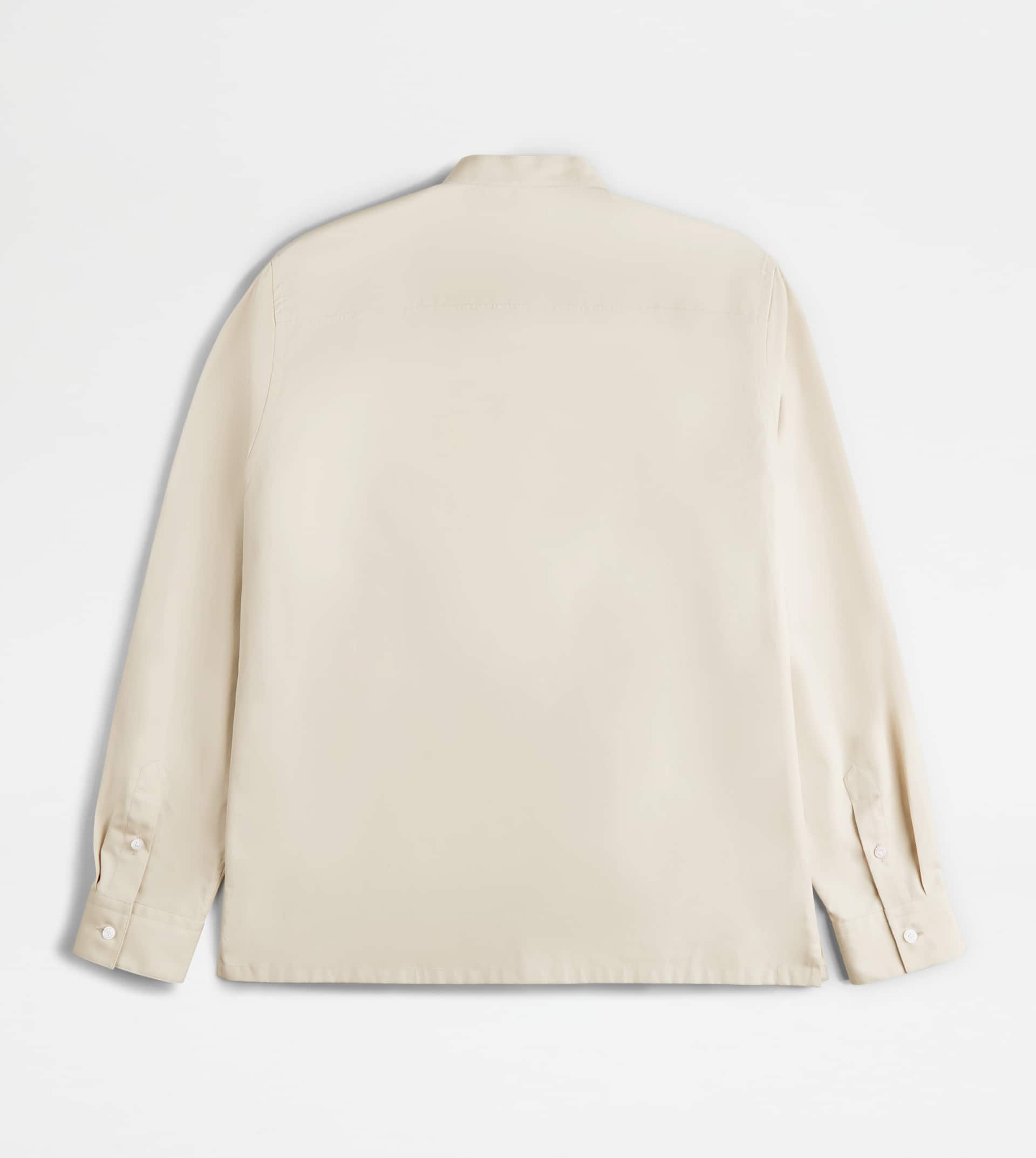 SHIRT IN COTTON - BEIGE - 7