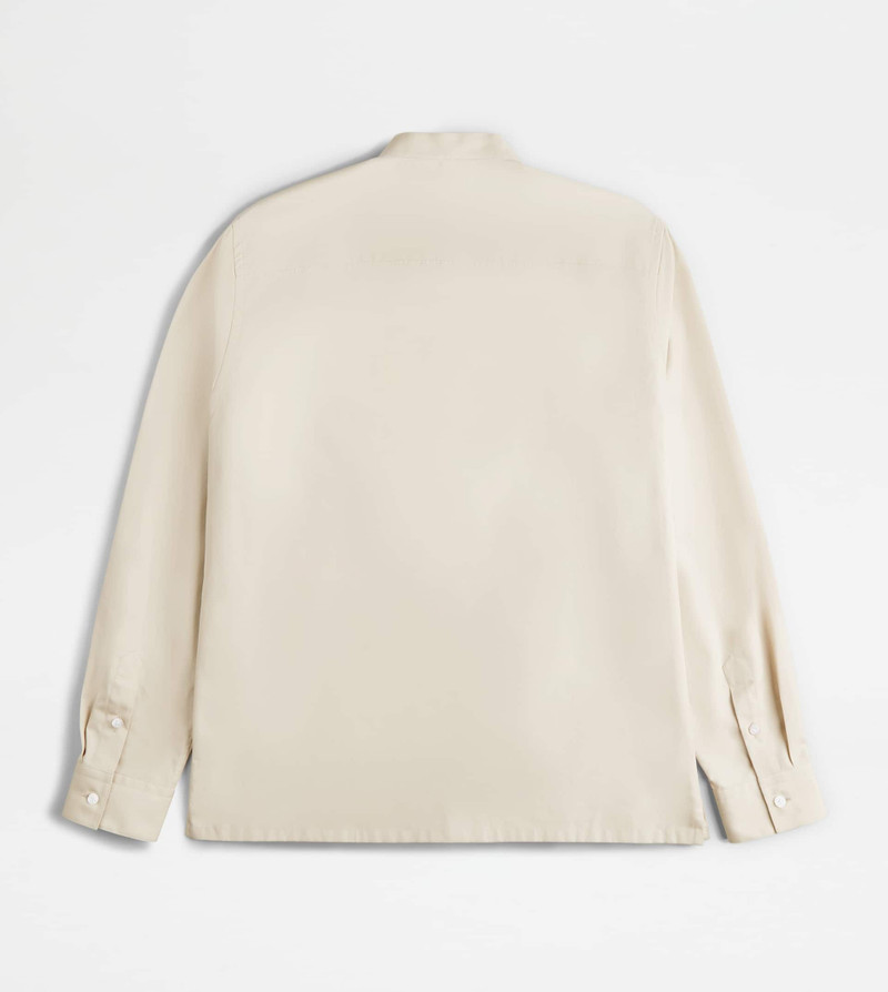 SHIRT IN COTTON - BEIGE 7