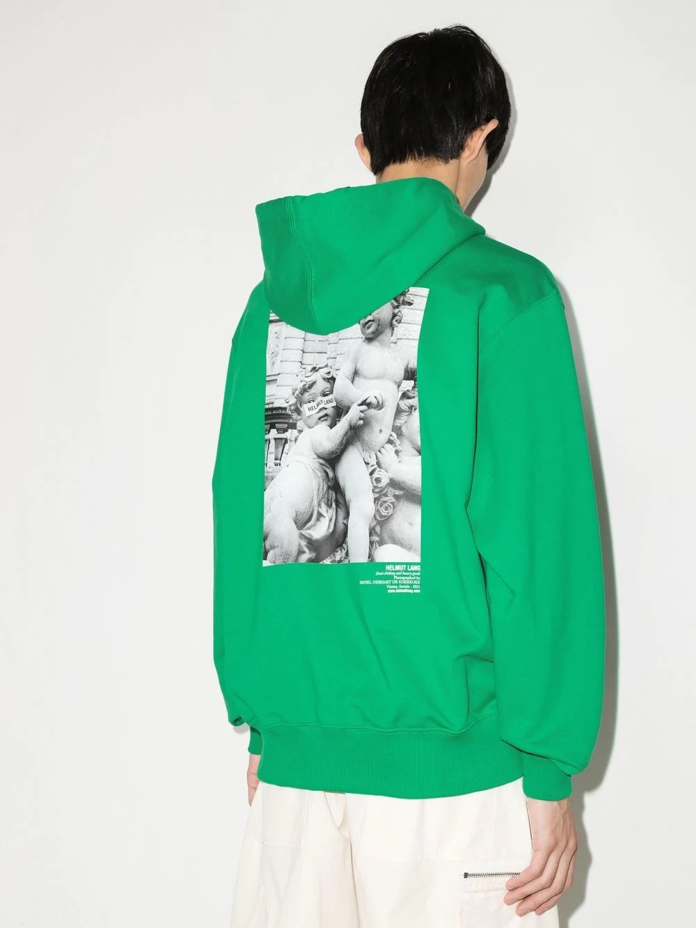 logo-print drawstring hoodie - 3