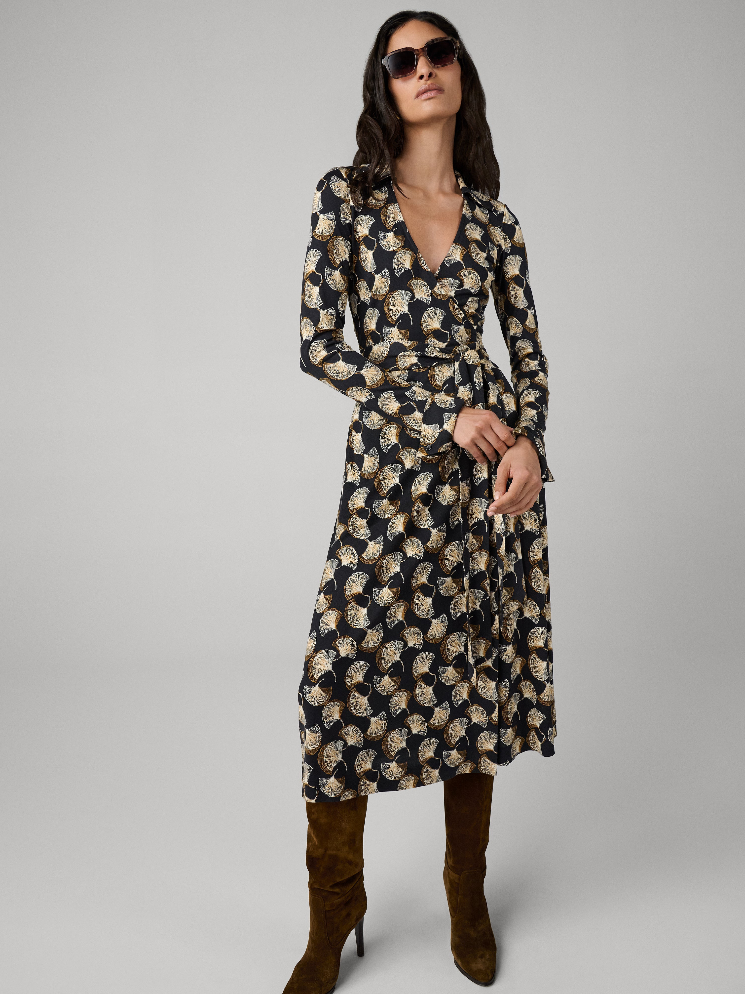 Antonia Silk Jersey Wrap Dress - 5