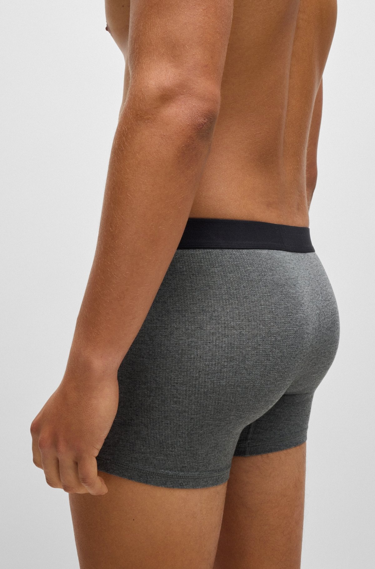 STRETCH-JERSEY BOXER BRIEFS WITH LOGO WAISTBAND - 5
