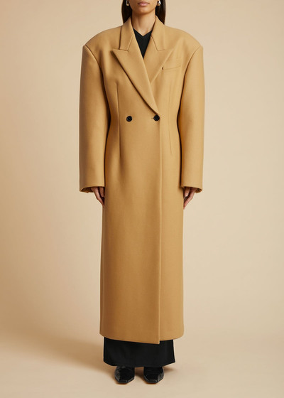 KHAITE The Conor Coat in Camel outlook