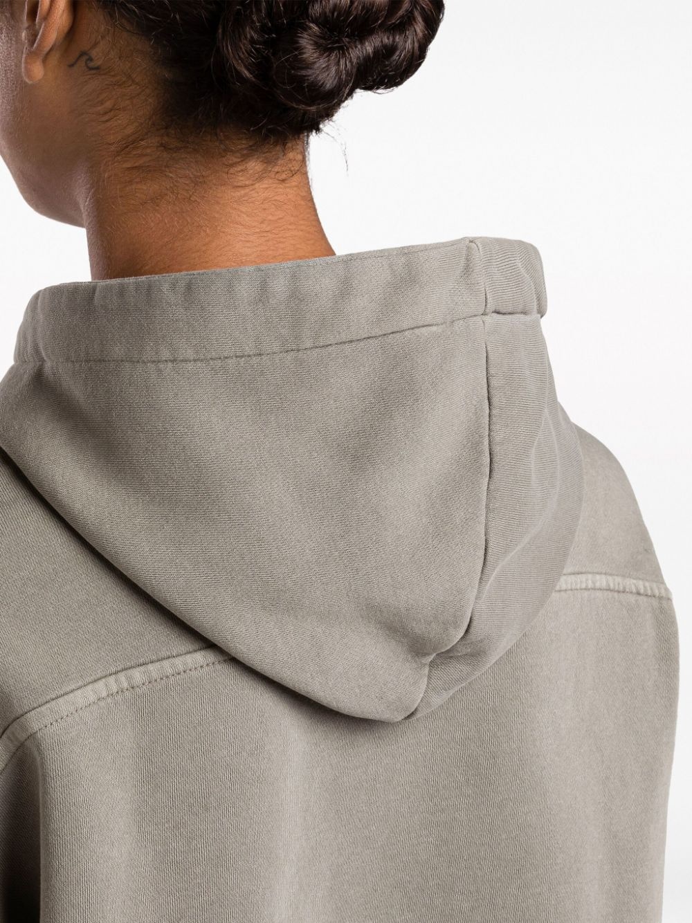 Classics drop-shoulder cropped hoodie - 6