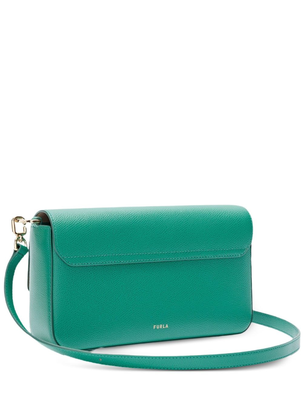 Iride clasp-fastening leather shoulder bag - 3