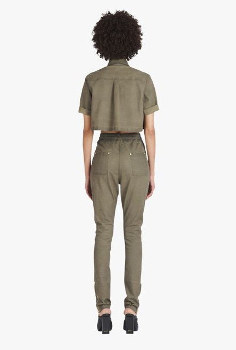 Taupe cotton jodhpurs 3