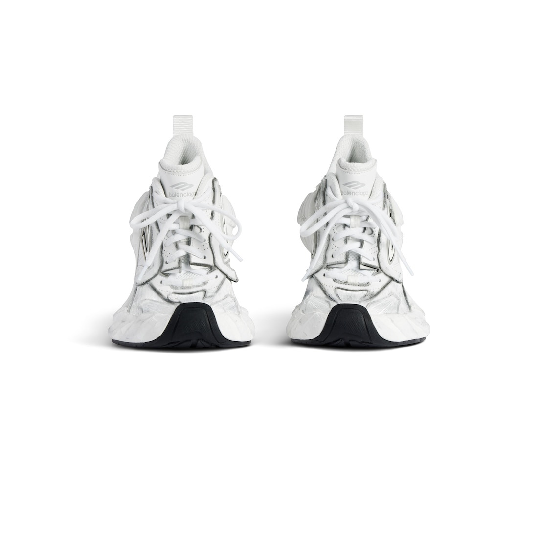 Women's Monday Heel Shoe in White/black/grey - 3