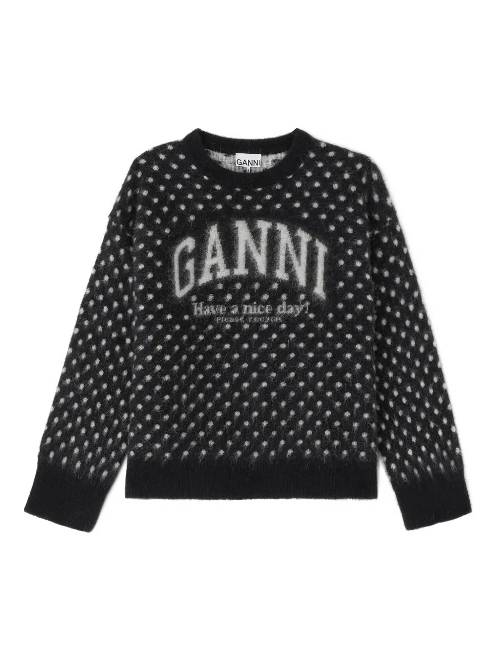 polka-dot logo sweater - 1