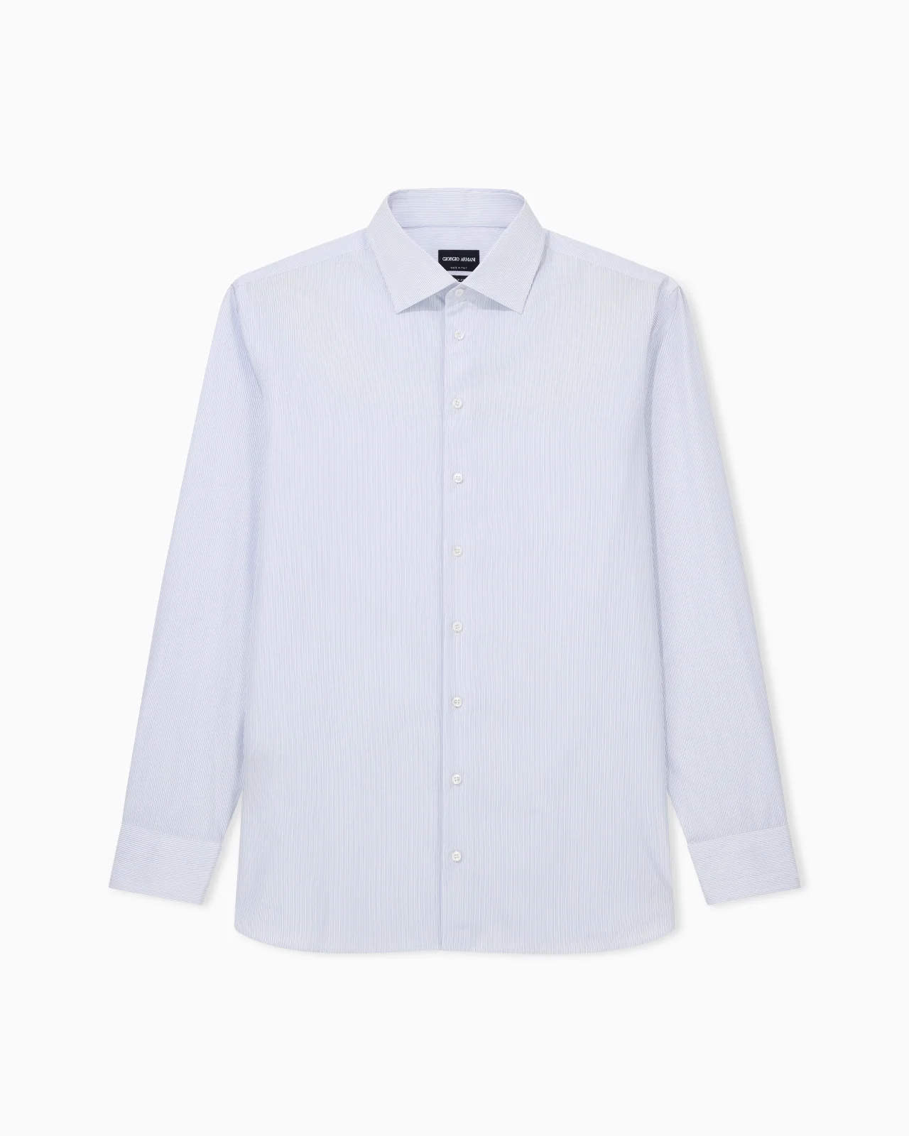 REGULAR-FIT SHIRT IN LUXURY STRIPED COTTON - 1