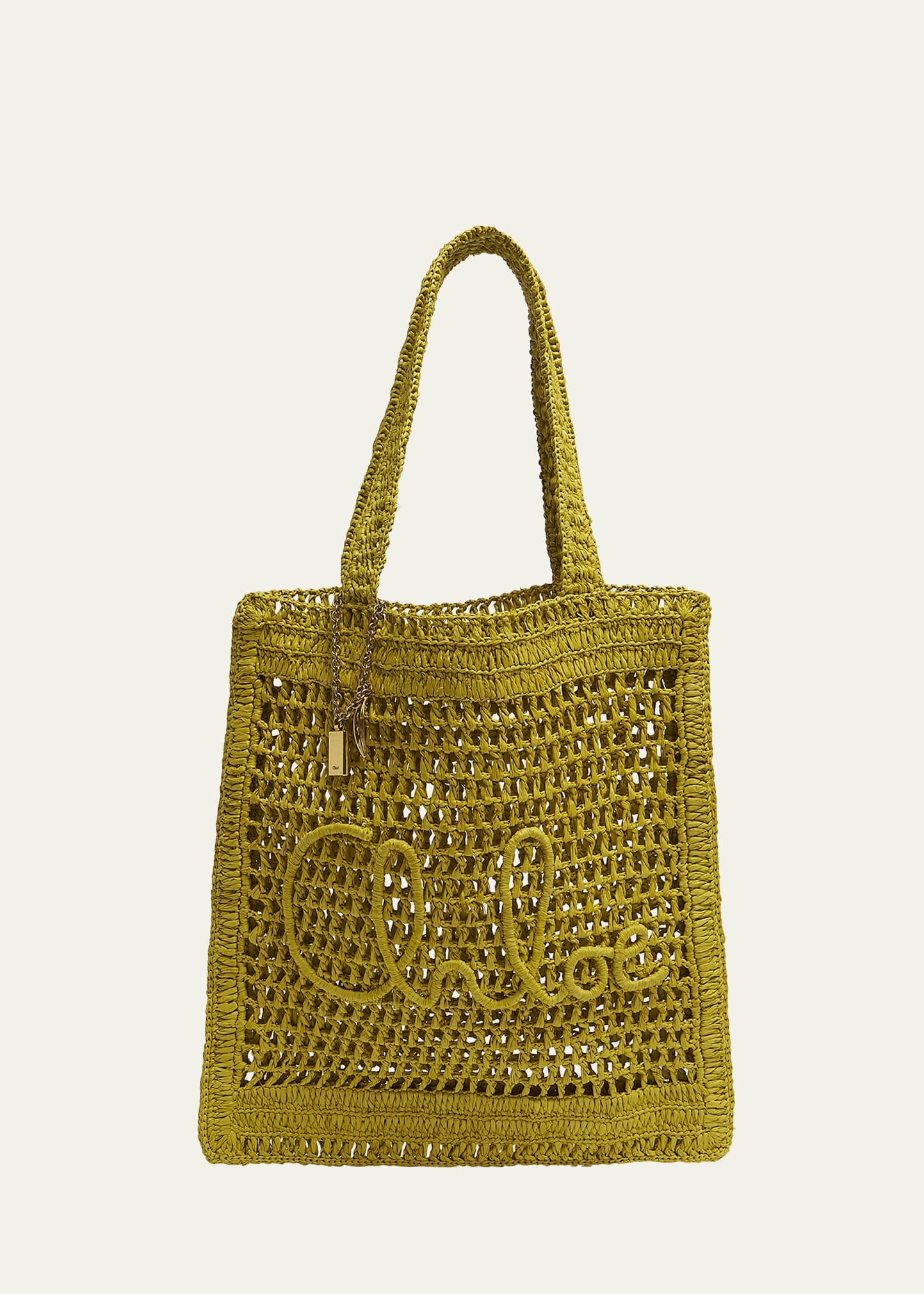 Summer Banana Tote Bag in Crochet Fabric - 1