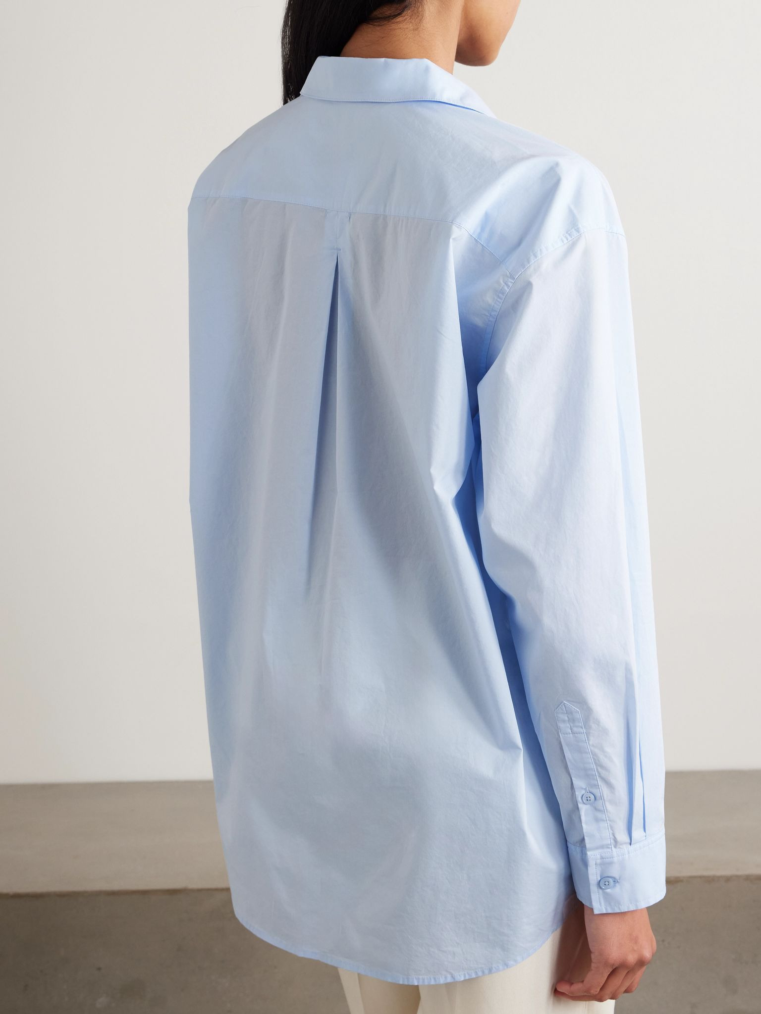 Garderob organic cotton-poplin shirt Light blue - 4
