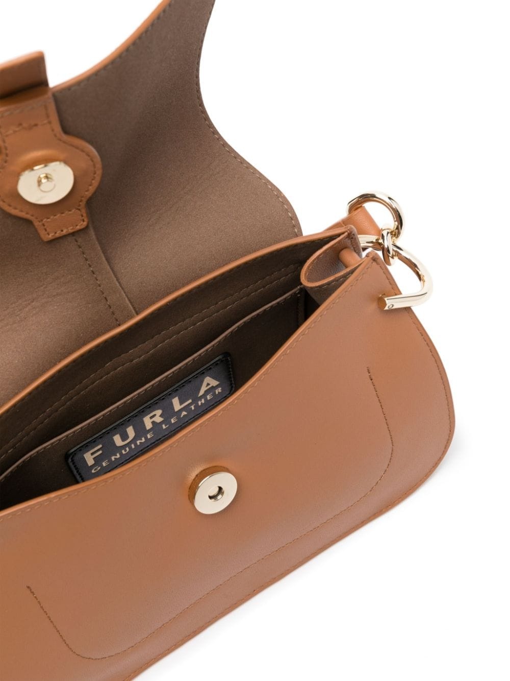 mini Flow leather tote bag - 5