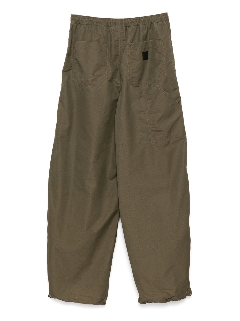 wide-leg drawstring trousers - 2