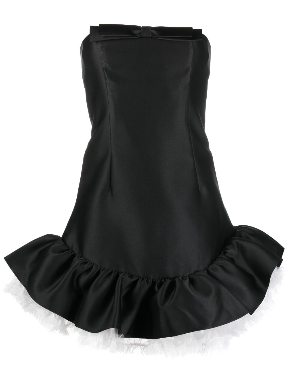 bow-detail strapless minidress - 1