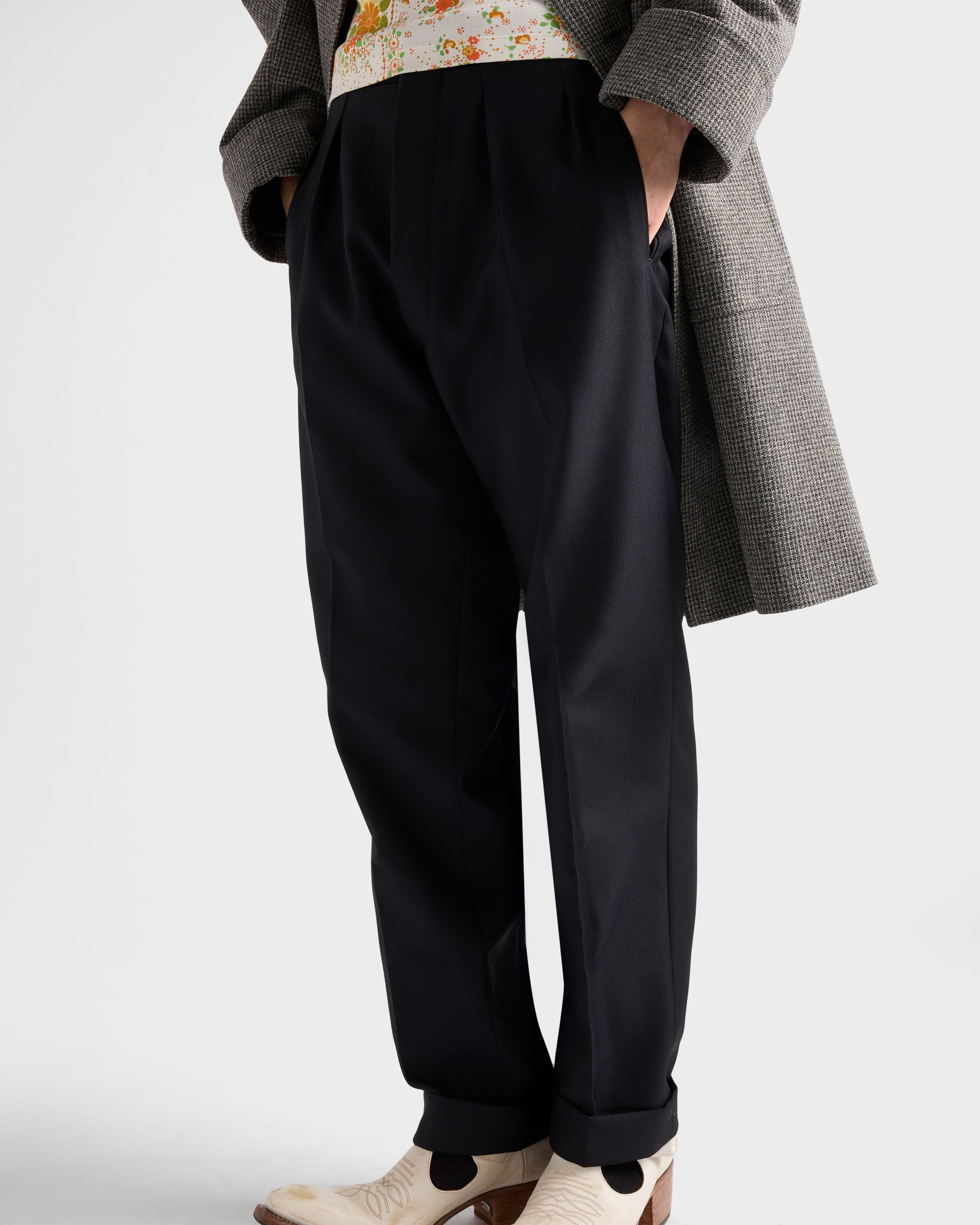 Wool blend pants - 3